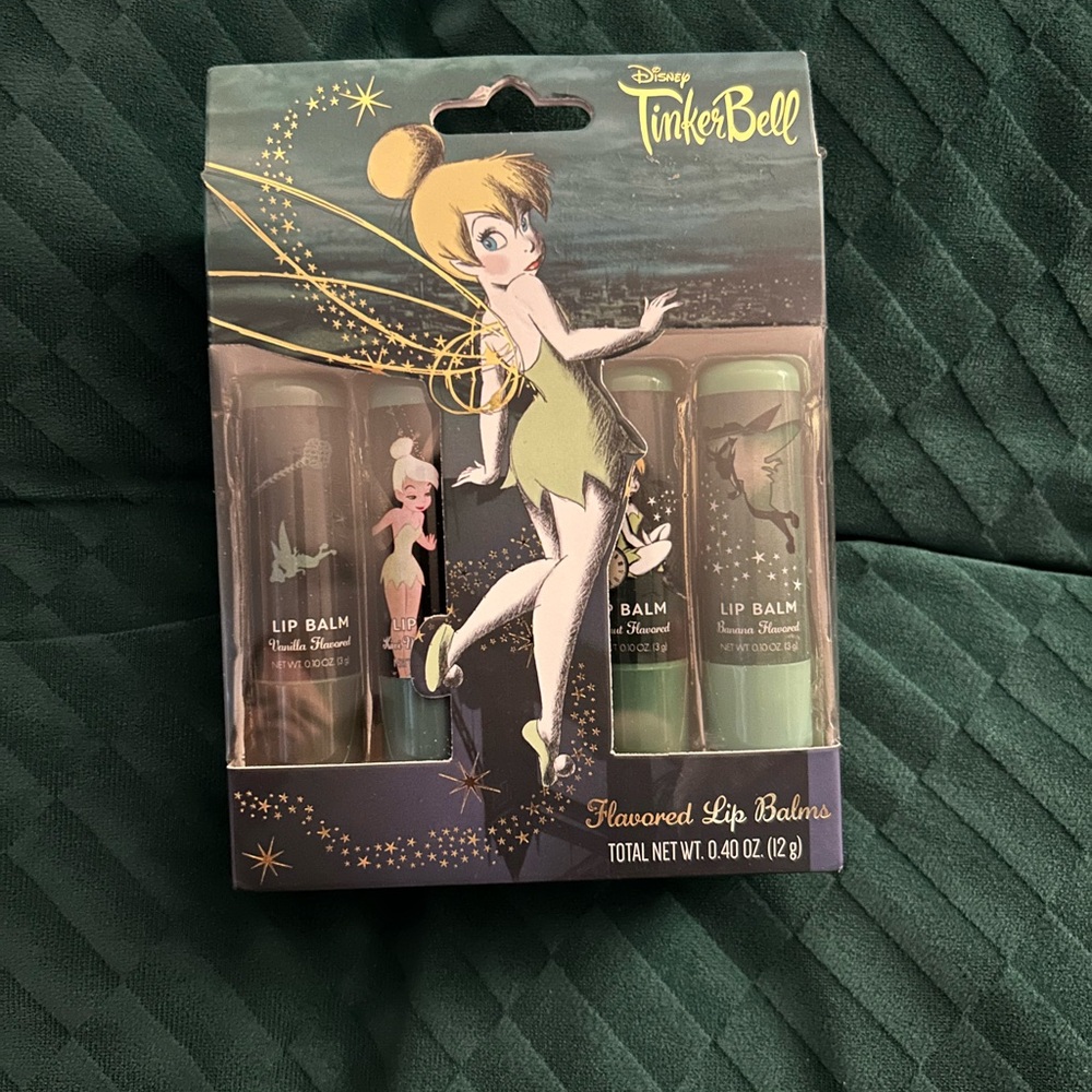 Disney Tinkerbell Flavored Lip Balm 4 Pack